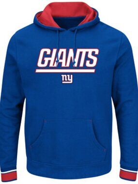 NEW YORK GIANTS Twilled Stitched NEW YORK GIANTS Hooded Sweatshirt Size 2XL NWT